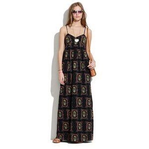 Sold Out Madewell Floral Frame Cotton Maxi Dress Size 0, NWT